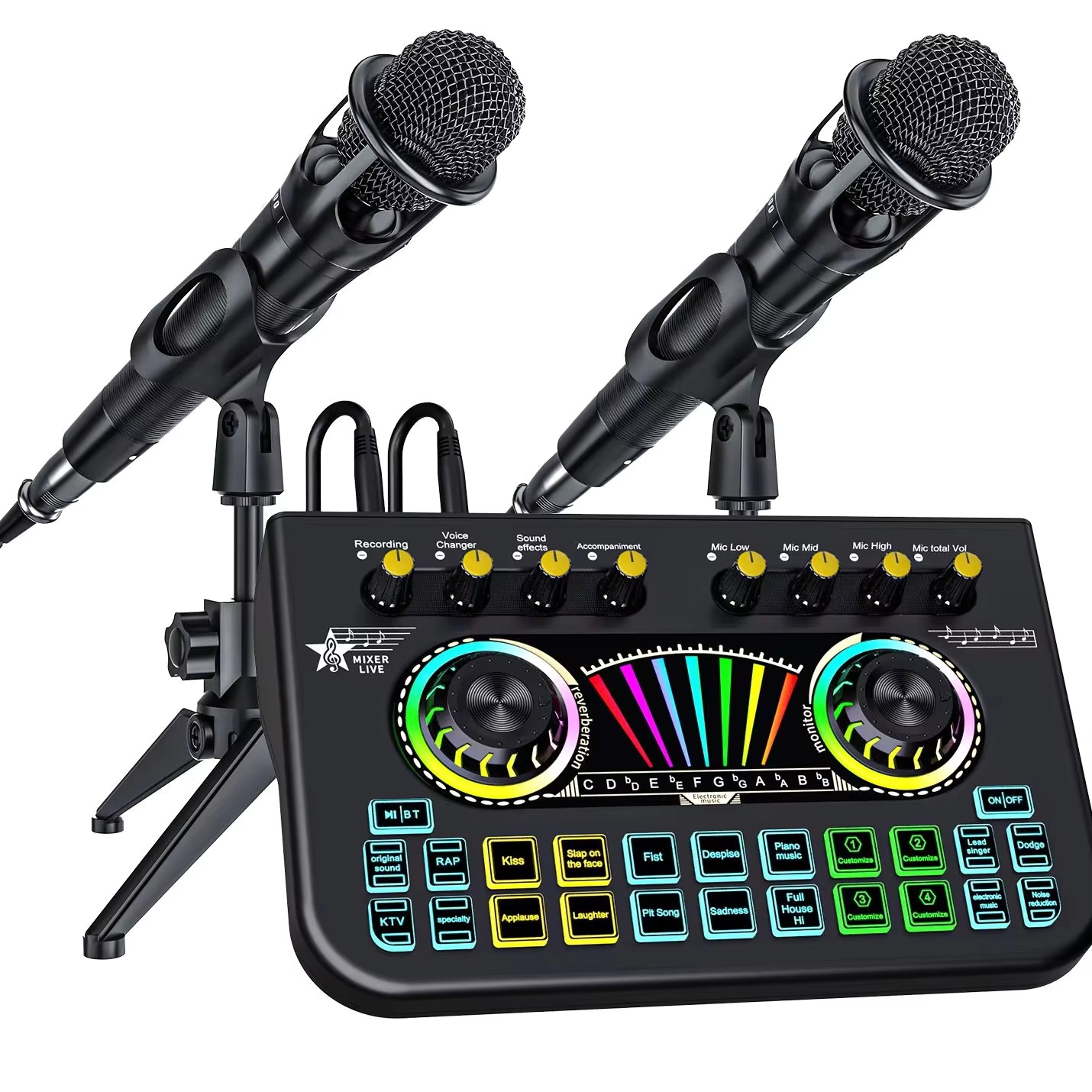 Esports Gaming Bundle - TENLAMP X3-E300 Bluetooth Geluidskaart Spraakvervormer &