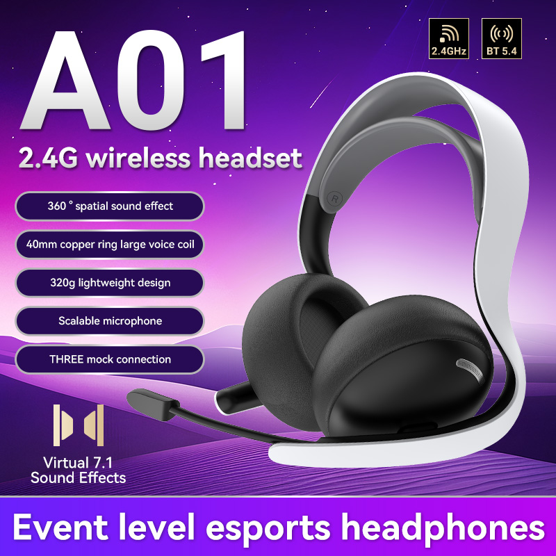 Esports Gaming Bar - 2.4G Draadloze/Bedrade/BT A01 Gaming Headset voor
