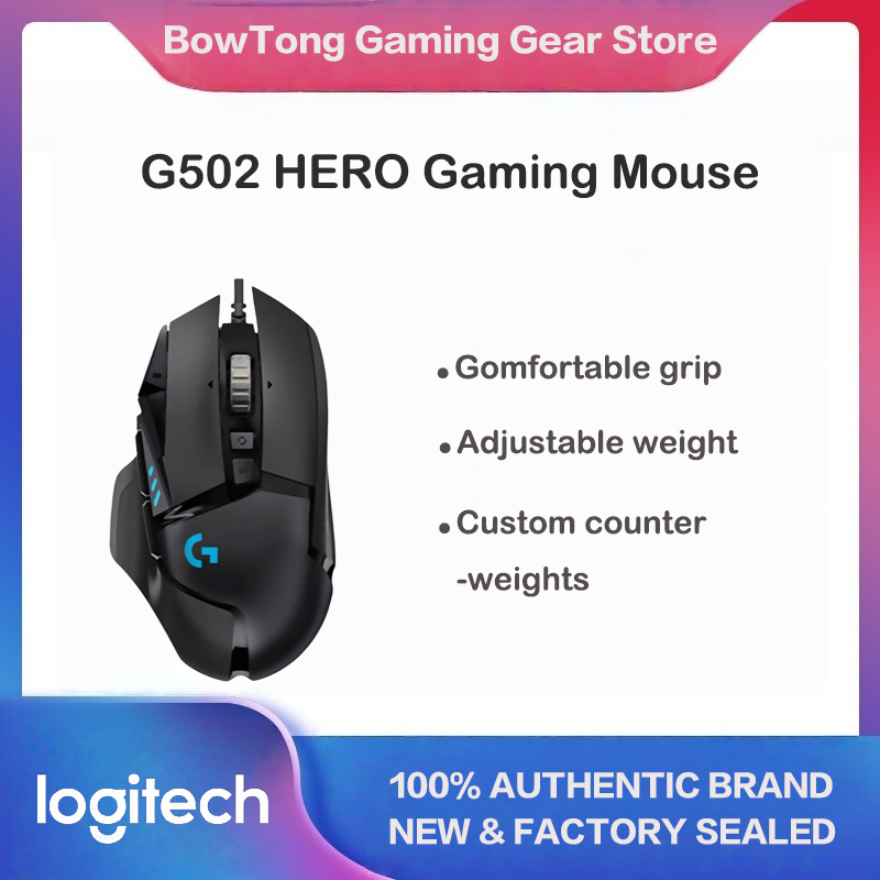 Esports Gaming Mouse Weight Adjustable - Logitech G502 HERO Dominator bedrade gamingmuis,