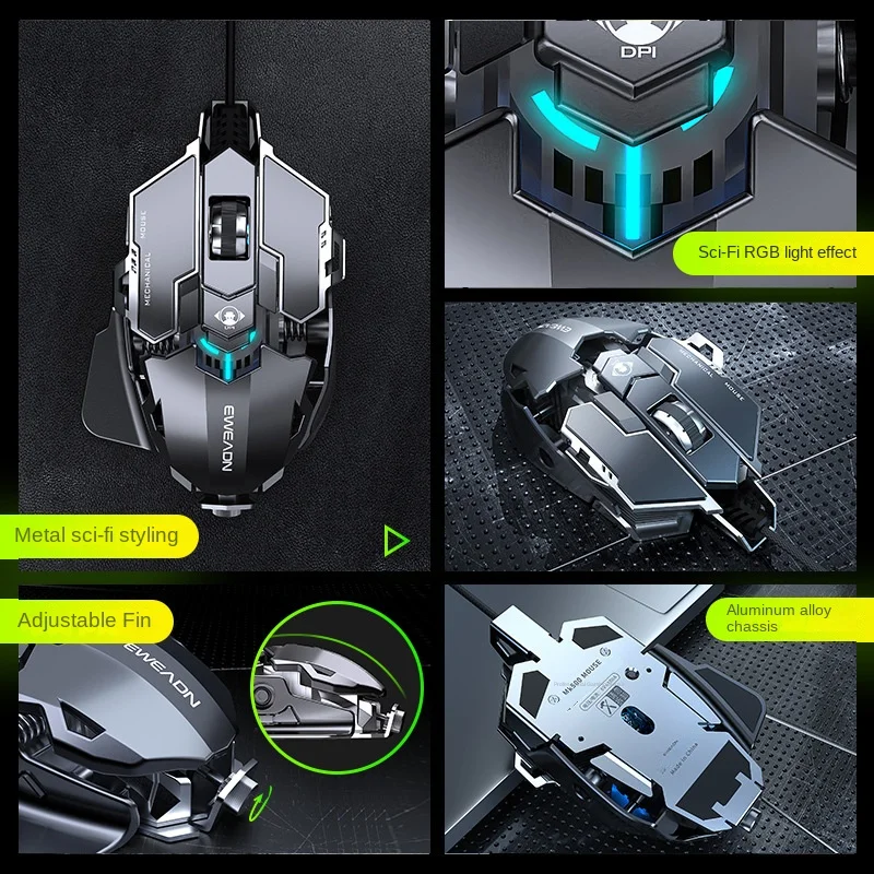 MK500 Esports Gaming Muis Bedr - Esports Gaming Mouse Weight Adjustable recensie en prijs