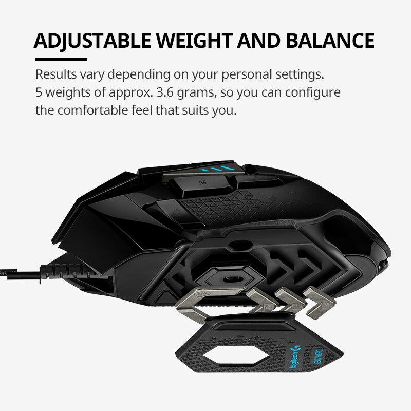 Logitech G502 Hero Master bedr - Esports Gaming Mouse Weight Adjustable recensie en prijs