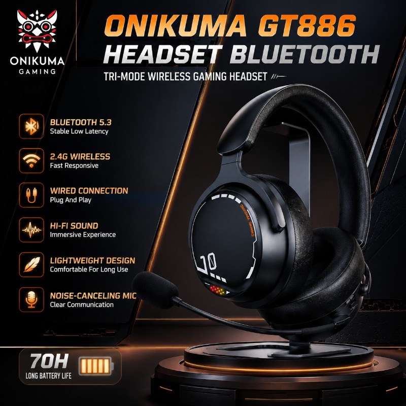 ONIKUMA GT886 Gaming Headset T - Esports Gaming Bar recensie en prijs