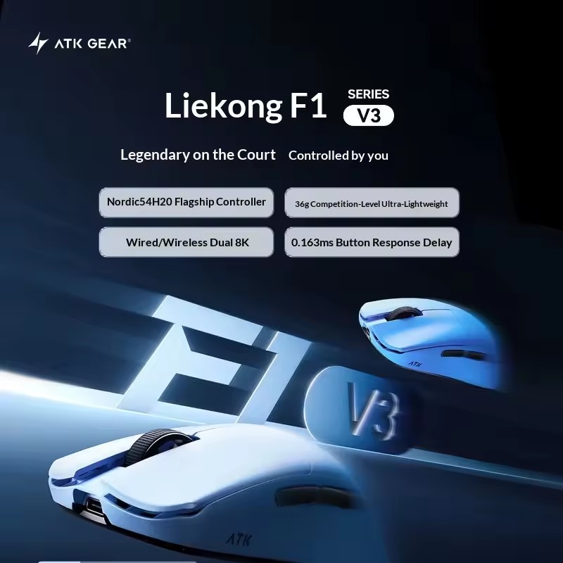 ATK F1 V2/V3 Tri Mode Draadloz - Esports Gaming Mouse recensie en prijs